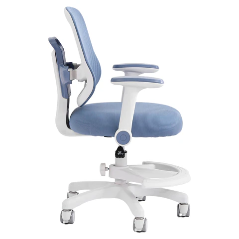 Кресло детское с подставкой для ног BRABIX KIDS "MG-215", сетка/ткань TW, голубое, 533312 под заказ 8 дней - МСК «Форвард»