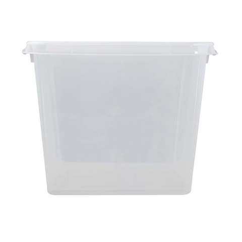 Ящик-контейнер 50 л с КРЫШКОЙ НА ЗАЩЕЛКАХ ПОЛИМЕРБЫТ "ПРОФИ", 40х50х39 см, штабелируемый, ПРОЧНЫЙ, прозрачный, 437960000 608204 - МСК «Форвард»