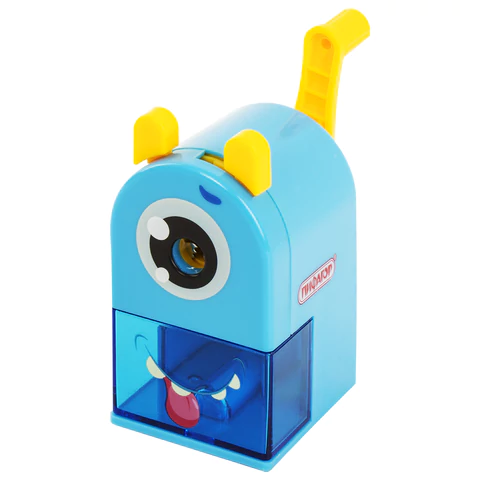 Точилка механическая ПИФАГОР "Монстрик", корпус голубой, 229715