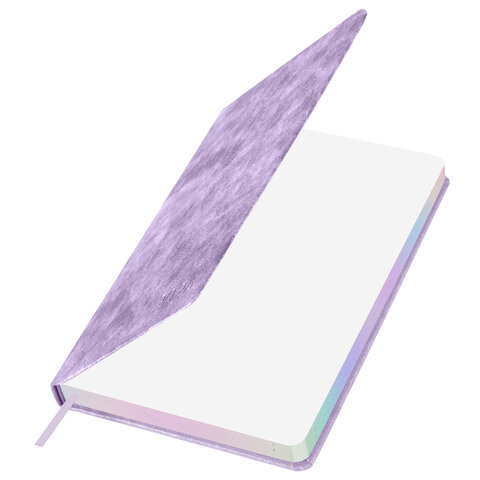 Ежедневник датированный 2026 А5 138х213 мм, BRAUBERG "Ice", под кожу, сиреневый, 117392 - МСК «Форвард»