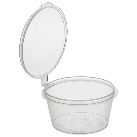 Соусник одноразовый 50 мл, Стандарт, КОМПЛЕКТ 1200шт с верхней крышкой, прозрачный, ВЗЛП, 1245П2 609237 - МСК «Форвард»