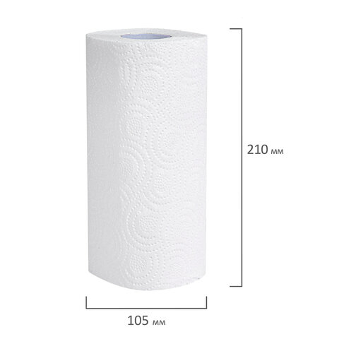 Полотенца бумажные 2-слойные, MegaPack (12 рулонов по 15 метров), LAIMA LUXE, 100% целлюлоза, 5087442 115399 - МСК «Форвард»