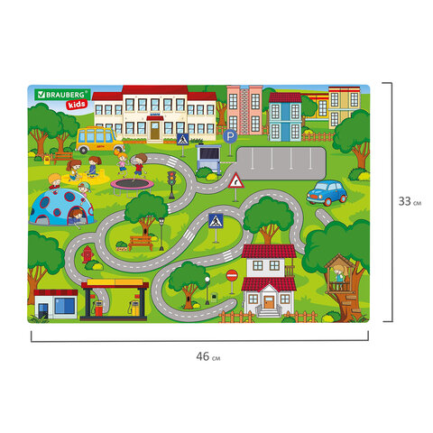 Настольное покрытие BRAUBERG KIDS, А3+, пластик, 46x33 см, "Лабиринт", 273620 - МСК «Форвард»
