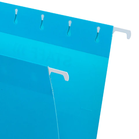 Подвесные папки А4 (350х240 мм), до 80 л., КОМПЛЕКТ 10 шт., синие, картон, STAFF, 270928 - МСК «Форвард»