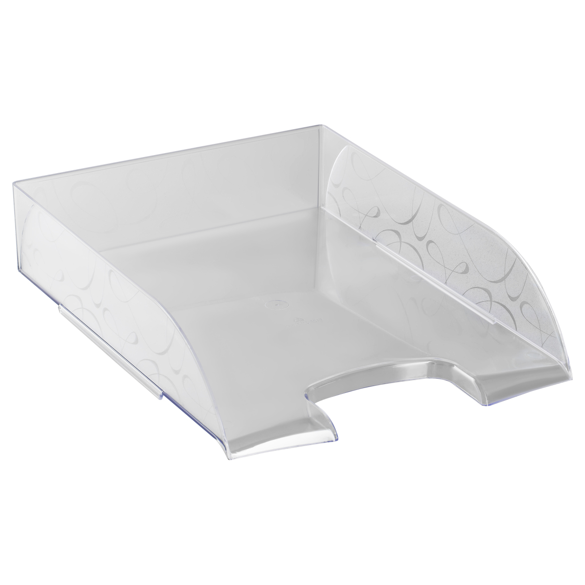 Лоток для бумаг горизонтальный СТАММ "Вега", прозрачный ЛТГ-31342 351623