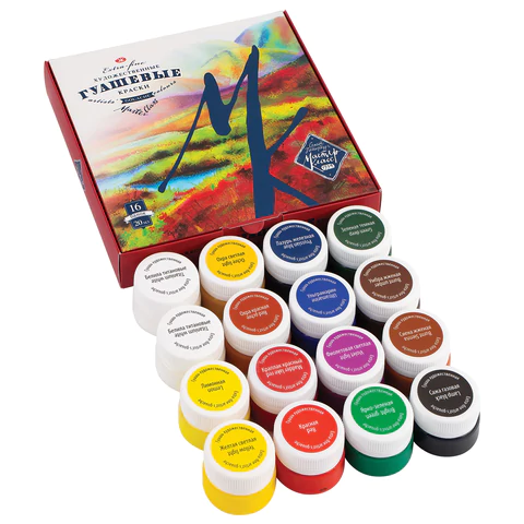 Гуашь художественная "Мастер-класс", 16 цветов по 20 мл, 1741092 190403 - МСК «Форвард»