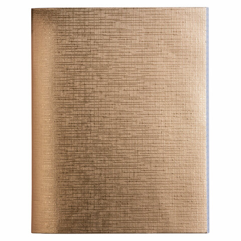 Тетрадь бумвинил А5 48л. скоба, офсет №1, клетка, ЗОЛОТО Metallic, HATBER, 48Т5бвВ1 403694