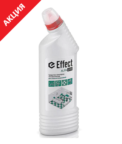 Чистящее средство 750мл EFFECT "Alfa 105", для сантехники, кислотное, для сложных загрязнений, 13302 605740 Цена месяца!
