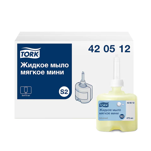Картридж с жидким мылом одноразовый TORK (Система S2) Advanced, 0,475 л, мягкое, 420512 608893 - МСК «Форвард»