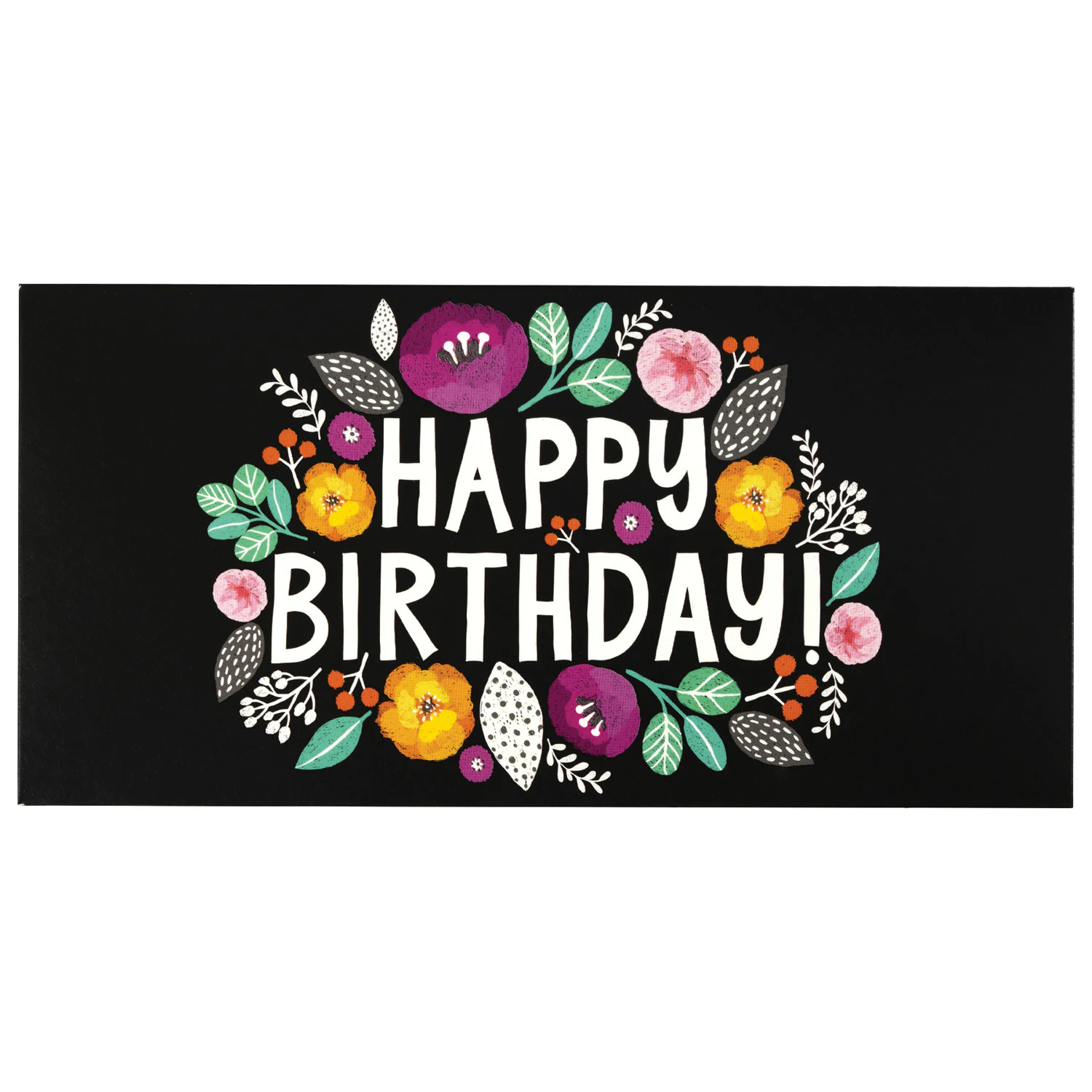 Конверт для денег "HAPPY BIRTHDAY!", Цветы, КОМПЛЕКТ 10ШТ 166х82 мм, выборочный лак, ЗОЛОТАЯ СКАЗКА, 113748
