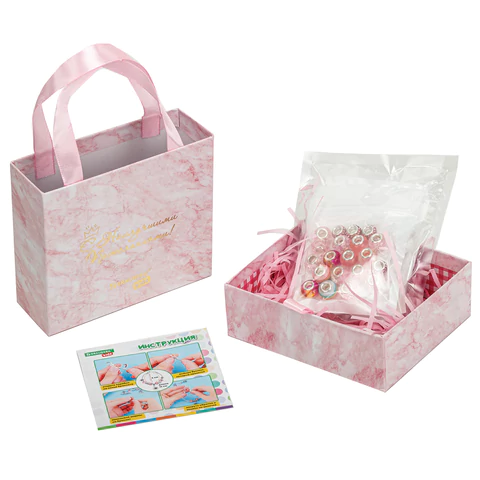 Набор для создания бижутерии и украшений 66 элементов Розовый сапфир, BRAUBERG KIDS, 665290 - МСК «Форвард»