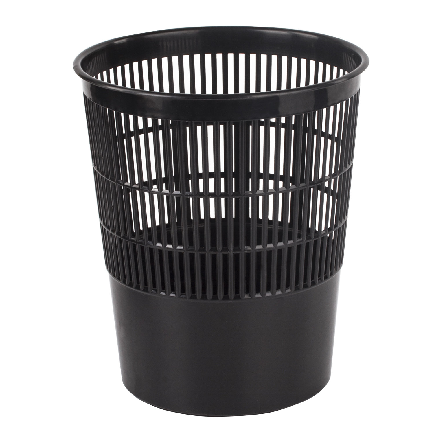 Корзина для бумаг BRAUBERG сетчатая, 14л, черная, 237003