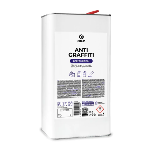 Антискотч для удаления этикеток, жвачки, маркера, граффити, клея, 5 л, GRASS ANTIGRAFFITI PROF, 140101 608966 - МСК «Форвард»