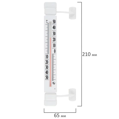Термометр оконный, "ЛИПУЧКА", диапазон измерения: от -50 до +50 °C, ПТЗ, ТБ-223 671370 - МСК «Форвард»