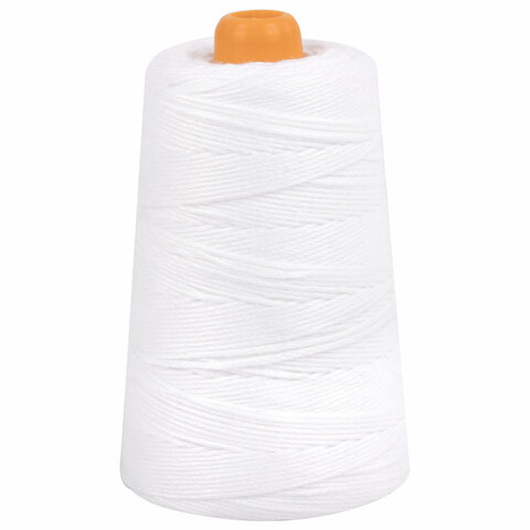 Нить лавсановая для прошивки, БЕЛАЯ диаметр 2 мм, 250 м, ЛШ 640, BRAUBERG ORIGINAL, 608923 - МСК «Форвард»