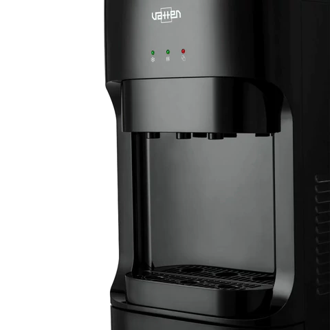 Кулер для воды VATTEN L45NE, напольный, нагрев/охлаждение, НИЖНЯЯ ЗАГРУЗКА, 3 крана, черный, 6165 456849 - МСК «Форвард»