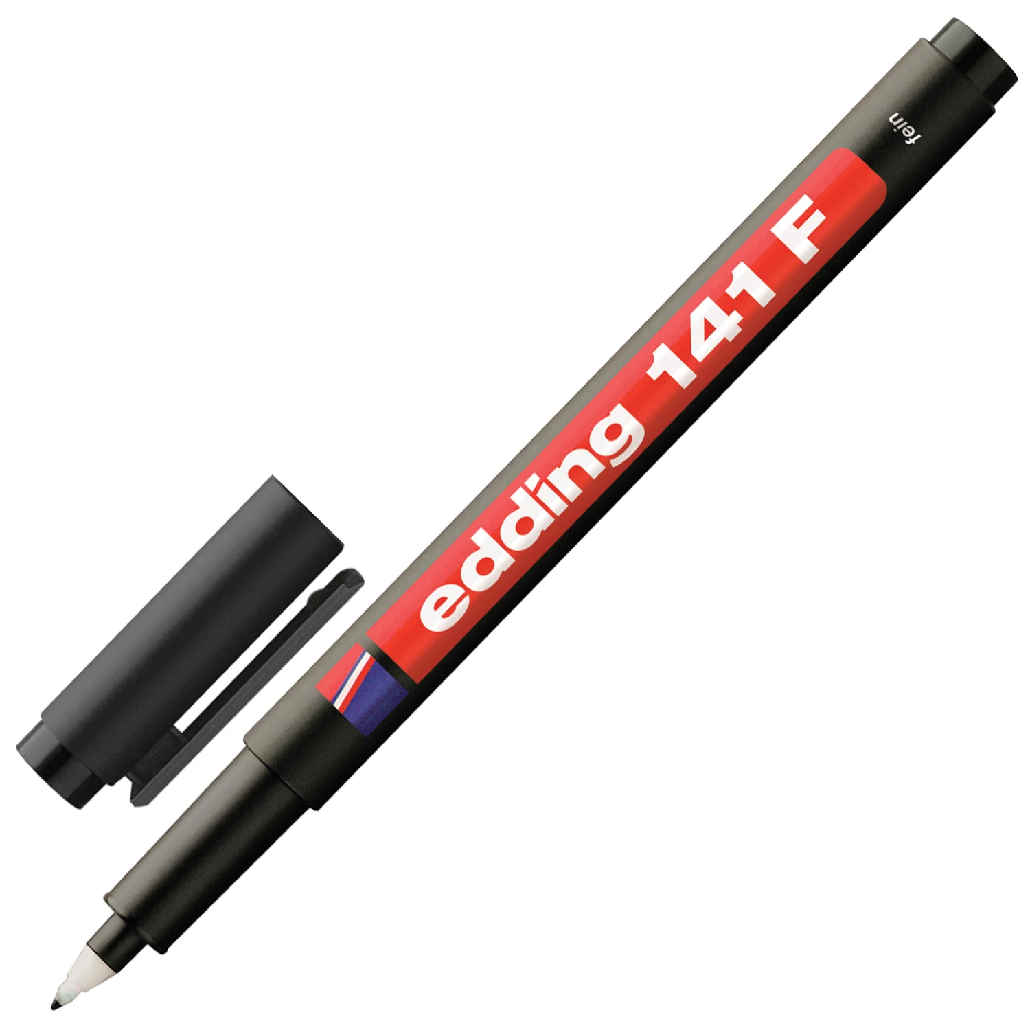 Маркер перманентный для любой гладкой поверхности EDDING 141, ЧЕРНЫЙ, 0,6 мм,пласт.наконечн.,E-141/1 151340