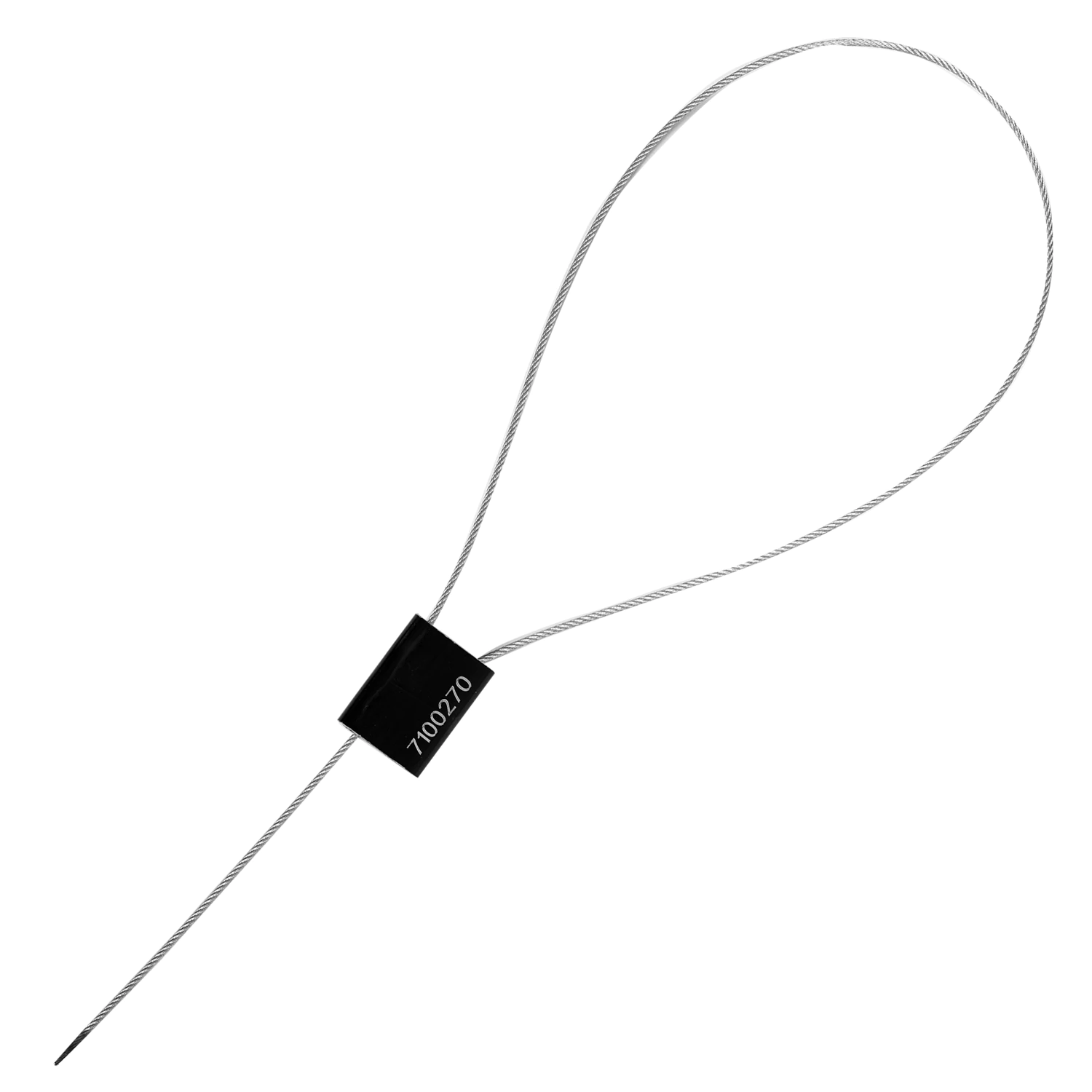 Пломбы металлические тросовые, диаметр 1,5 мм, длина 500 мм, КОМПЛЕКТ 10шт, 603793