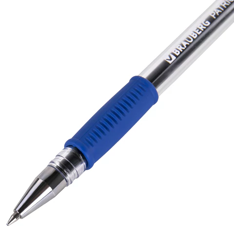 Ручка гелевая РОССИЯ "PATRIOT-GT", СИНЯЯ, корпус прозрачный, узел 0,7 мм, линия письма 0,4 мм, BRAUBERG, 143959 - МСК «Форвард»