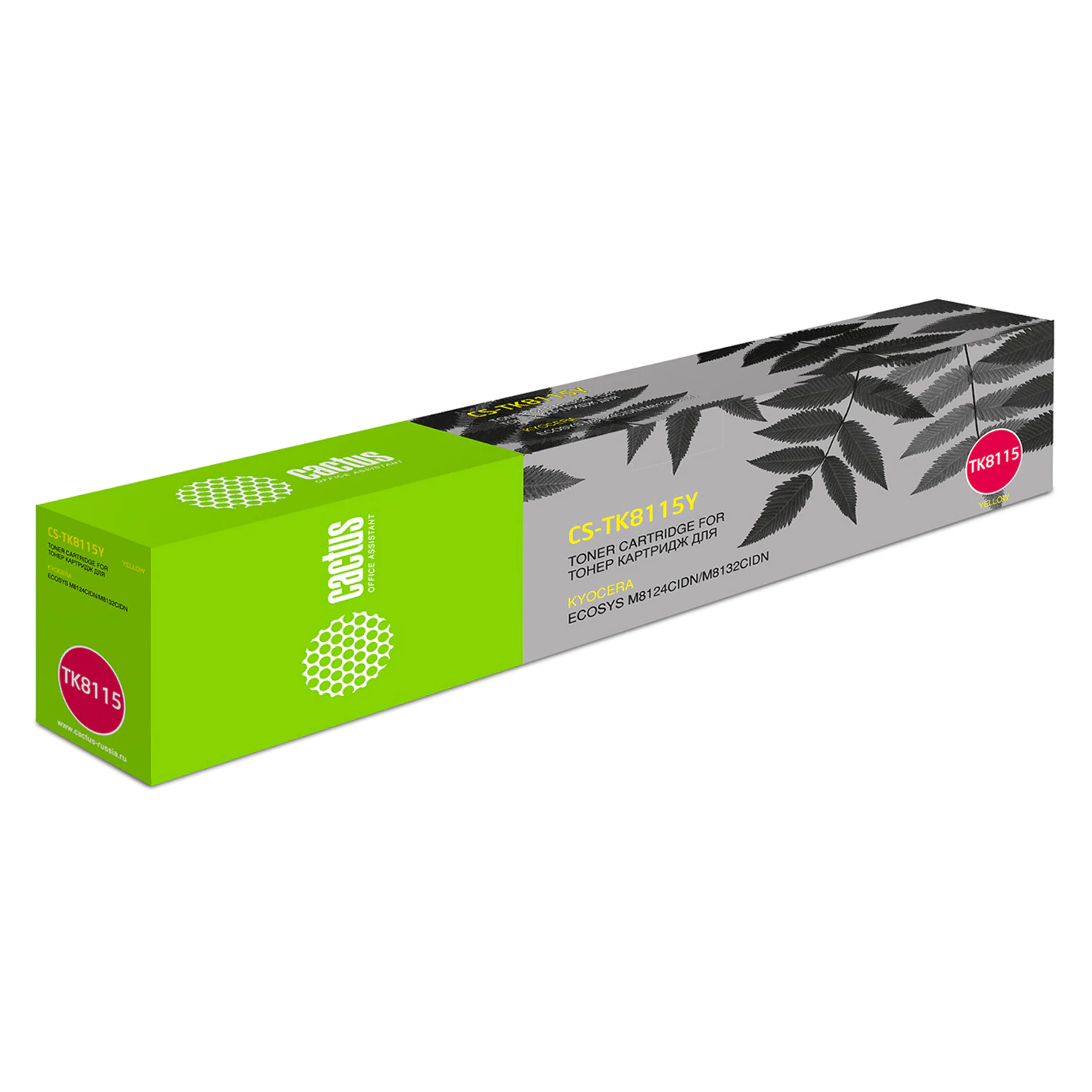 Тонер-картридж CACTUS (CS-TK8115Y) для Kyocera Mita Ecosys M8124cidn/M8130cidn, желтый, рес 6000 стр 363365