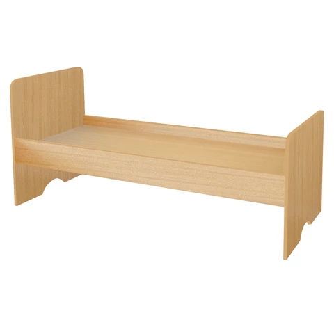 Кровать детская 1400х650х600 мм, ЛДСП, бук бавария, настил ДВП 531106 - МСК «Форвард»