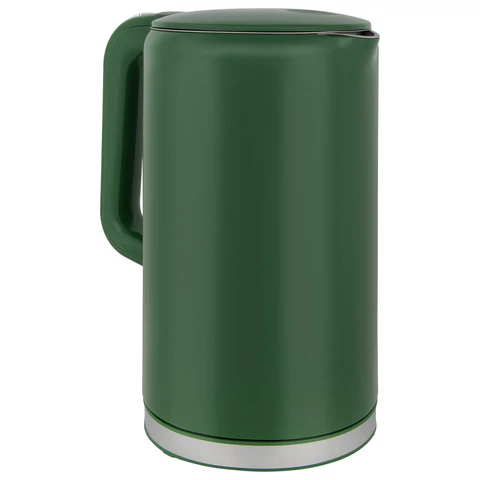 Чайник с терморегулятором и дисплеем, ДВОЙНЫЕ СТЕНКИ, SONNEN KT-8723EG, 1,7 л, 2200 Вт, изумрудный, 454689 - МСК «Форвард»