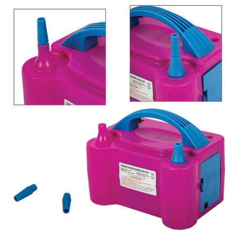 Насос ЭЛЕКТРИЧЕСКИЙ для воздушных шаров, 220 V, 600 W, BRAUBERG KIDS, 591902 - МСК «Форвард»