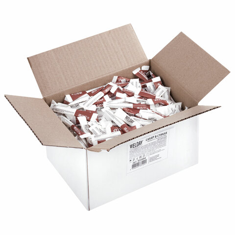 Сахар порционный WELDAY (ВЭЛДЭЙ) в стиках по 5 г, 500 штук, 622494 - МСК «Форвард»