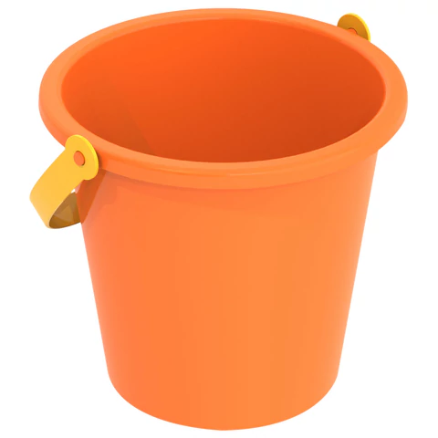 Ведро детское непрозрачное, пластиковое, 16,5x16,5x15 см, НОРДПЛАСТ, 109/1 666431 - МСК «Форвард»