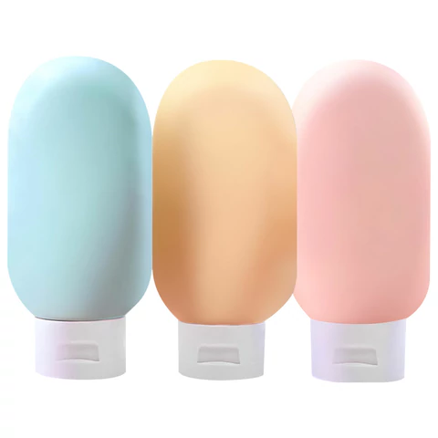 Дорожный набор флаконов в косметичке с наклейками, 3х60 мл, 3 матовых цвета, DASWERK (ДАСВЕРК), 609296