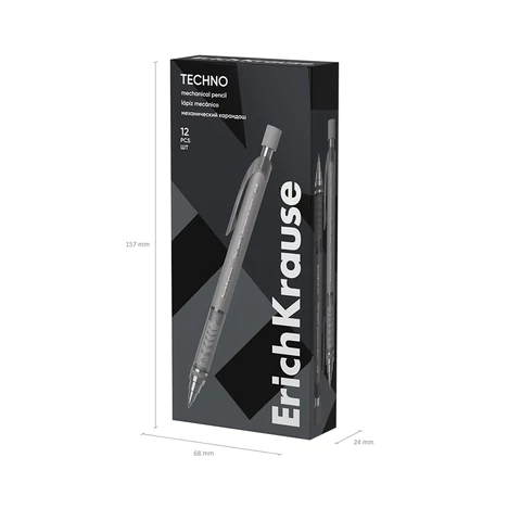 Карандаш механический с автоматической подачей грифеля 0,9 мм, ERICH KRAUSE "Techno", HB, 56014 182139 - МСК «Форвард»