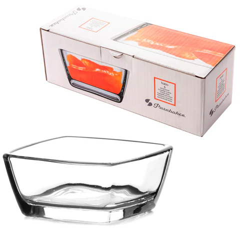 Соусник квадратный, 66 мм, КОМПЛЕКТ 6 штук, стекло, PASABAHCE "ТОКИО", фирменная подарочная упаковка, 53682 700587