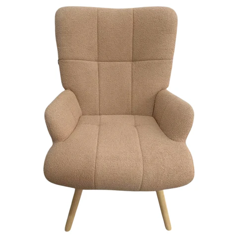 Кресло BRABIX "Soft LC-305", фактурная ткань букле (экомех), светло-бежевое, 533147 - МСК «Форвард»