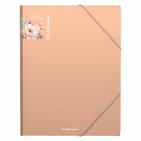 Папка на резинках ERICH KRAUSE "Matt Pastel Bloom", до 300 листов, ассорти, 600 мкм, 61202 272940 - МСК «Форвард»