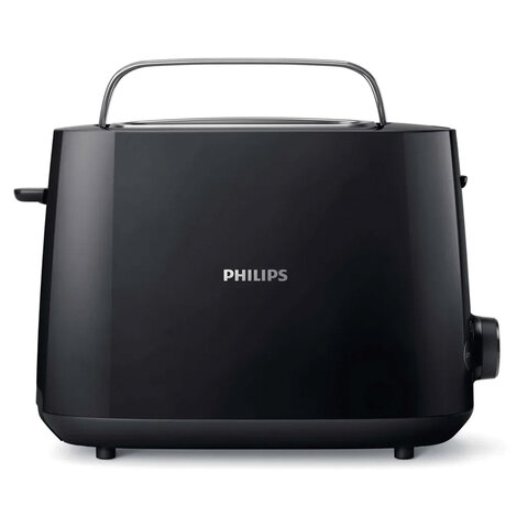 Тостер PHILIPS HD2581/90, 830 Вт, 2 тоста, 8 режимов, пластик, черный 456941 - МСК «Форвард»