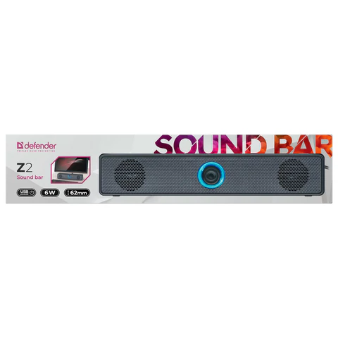 Саундбар DEFENDER Z2, 2.0, 6 Вт, питание от USB, 65102 514049 - МСК «Форвард»