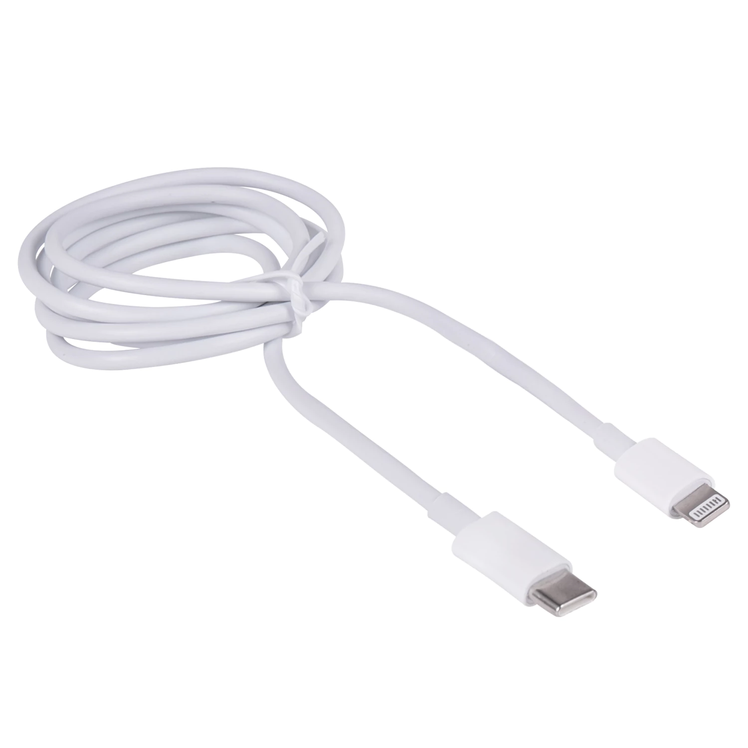 Кабель USB Type-C-Lightning с поддержкой быстрой зарядки для iPhone белый, 1м, SONNEN, медный 513612