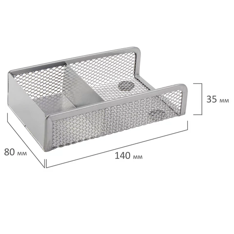 Настольный набор из металла BRAUBERG "Germanium", 4 предмета, серебристый, 231965 - МСК «Форвард»