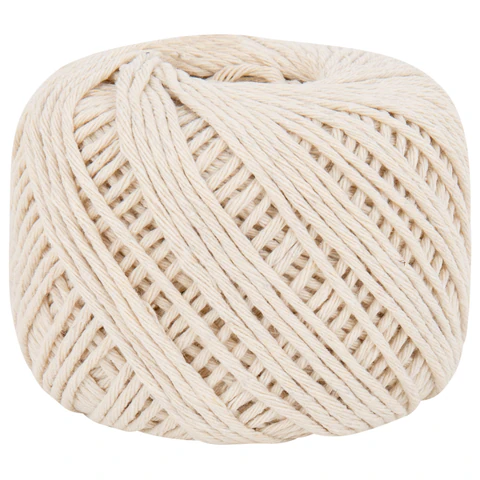 Шпагат хлопковый для прошивки документов, вязания, макраме, длина 100 м, диаметр 1,5 мм, BRAUBERG, 700361 - МСК «Форвард»