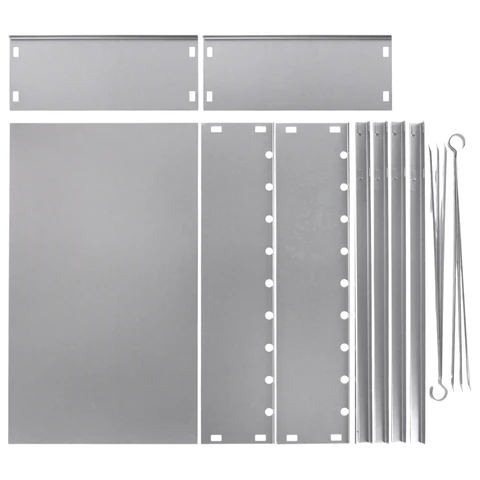 Мангал сборный стальной, размер 500х300х500 мм + 6 шампуров из нержавеющей стали, в коробке, 701728 - МСК «Форвард»