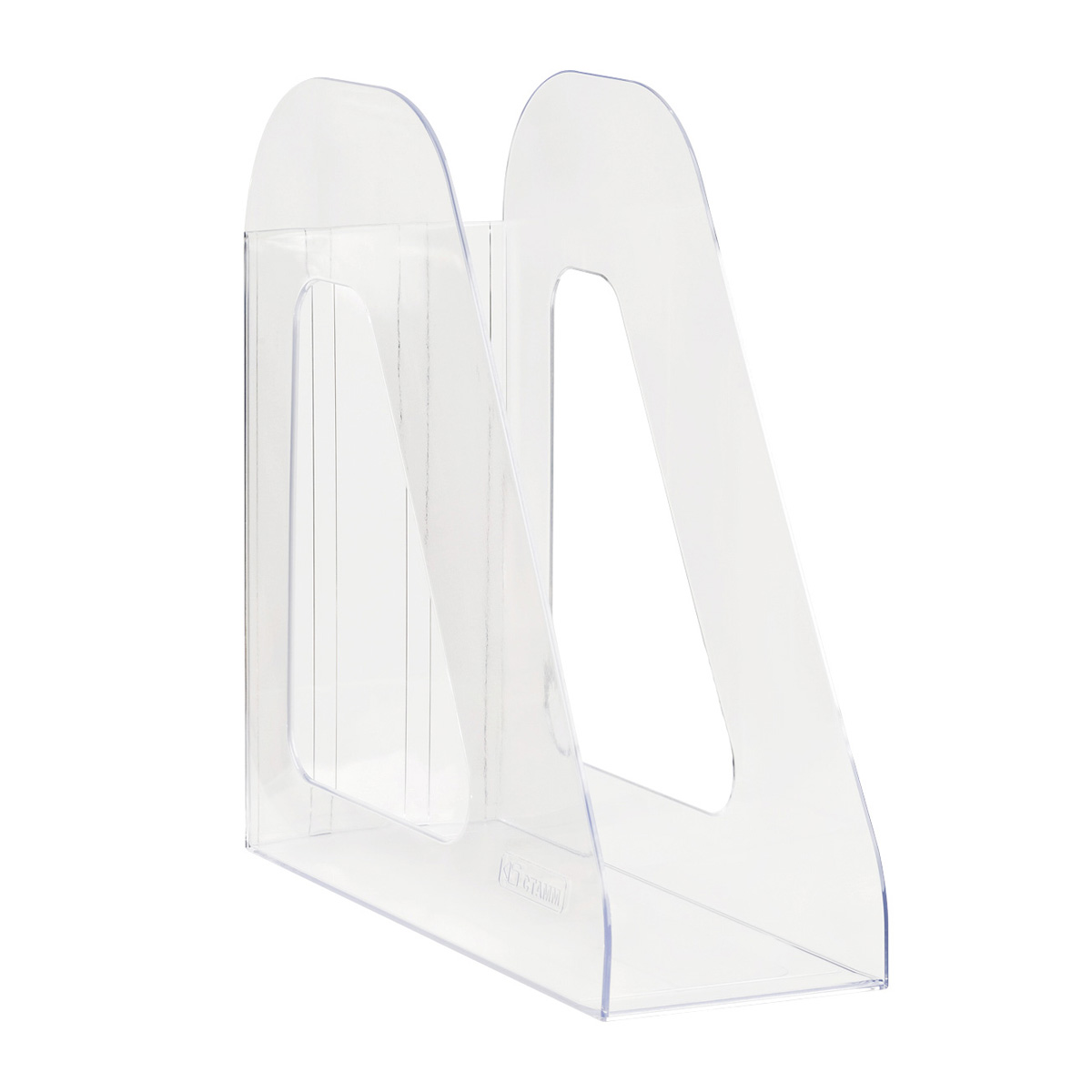 Лоток вертикальный для бумаг СТАММ "Фаворит" (233х240 мм), ширина 90 мм, прозрачный, ЛТВ-30498 235794