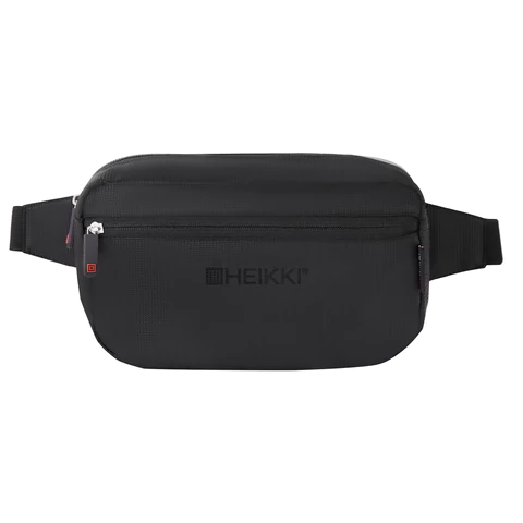 Сумка на пояс HEIKKI RIO (ХЕЙКИ) регулируемый ремень, черная, 28х16х9 см, 273886 - МСК «Форвард»