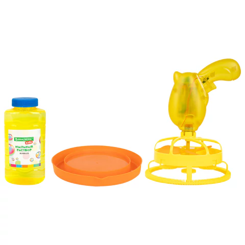 Мыльные пузыри Бластер Генератор "DOUBBLE BIG BUBBLES", раствор 250 мл, BRAUBERG KIDS, 665151 - МСК «Форвард»