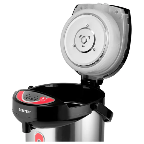 Термопот на 3 литра 3 режима подачи воды CENTEK CT-0080, 750 Вт, 1 температурный режим, пластик/сталь, черный, CT-0080 Black  457608 - МСК «Форвард»