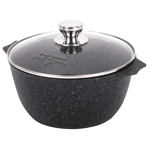 Кастрюля 4 л с жаропрочной крышкой 24 см, антипригарное покрытие, МЕЧТА "Гранит Black", 44802 700721 - МСК «Форвард»