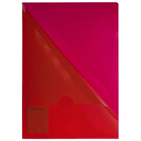 Папка-уголок жесткая, непрозрачная (тонированная), А4, BRAUBERG "UNIVERSAL", красная, 0,18 мм, 273058 - МСК «Форвард»