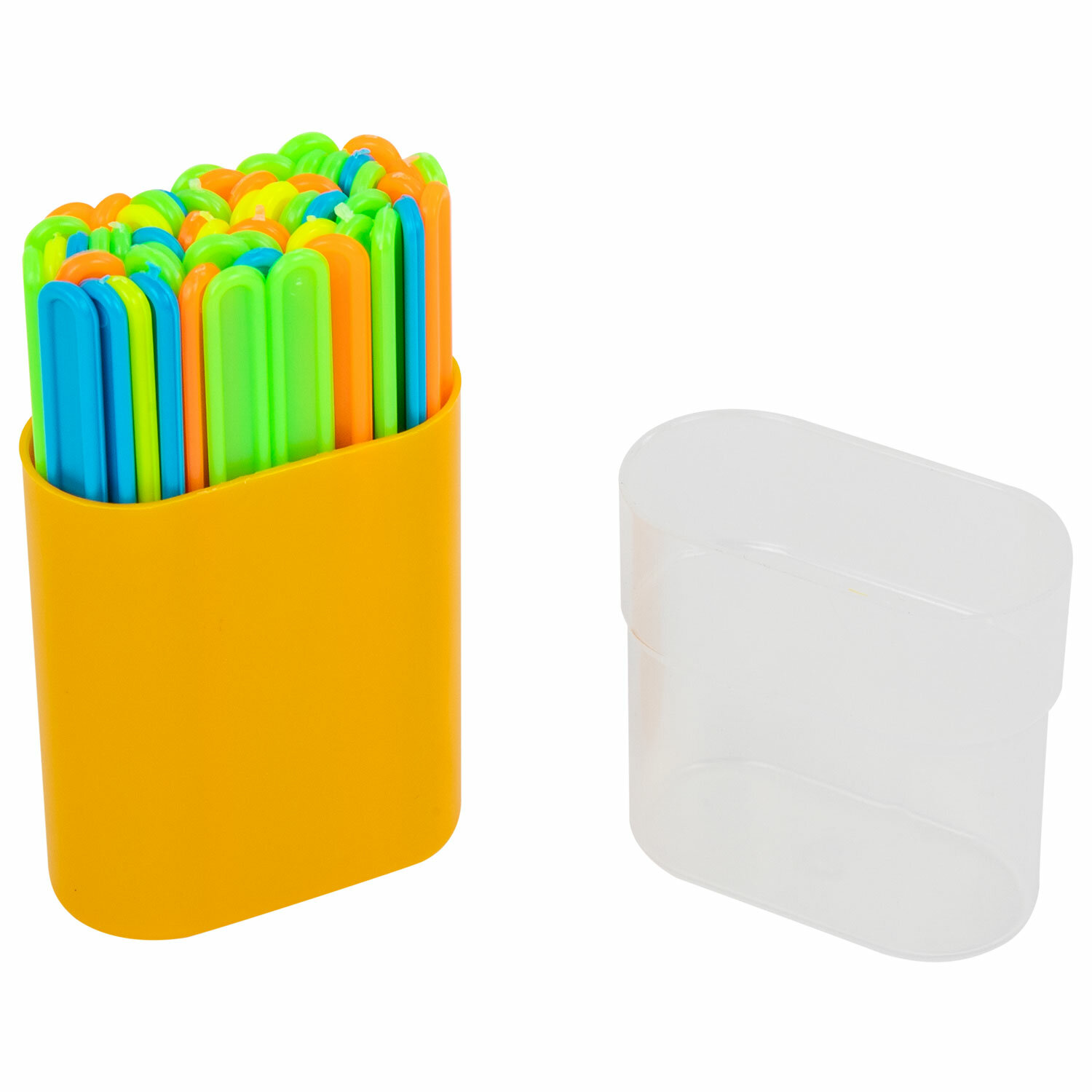 Счетные палочки ЮНЛАНДИЯ "ЛЁГКИЙ СЧЁТ", 50 шт., ассорти, в пластиковом пенале, 104754