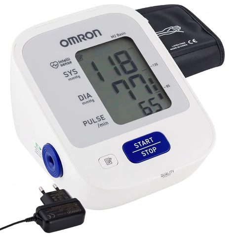 Тонометр OMRON M2 (HEM-7121-ALRU) манжета 22-42 см, автоматический, на плечо, адаптер питания 631369 - МСК «Форвард»