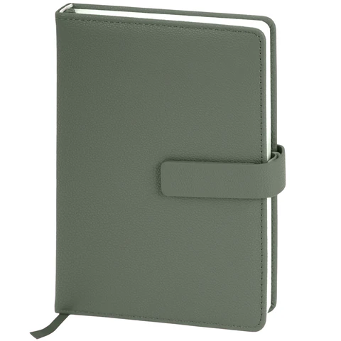 Ежедневник в подарочном наборе 5 в 1, А5, 145x212 мм, BRAUBERG "President", под кожу, 160 листов, зеленый, 116855 - МСК «Форвард»