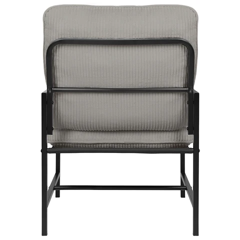 Кресло BRABIX "Gentle LC-300", ЛОФТ, пружинный блок, ткань велсофт (плюш), серое, 533142 - МСК «Форвард»